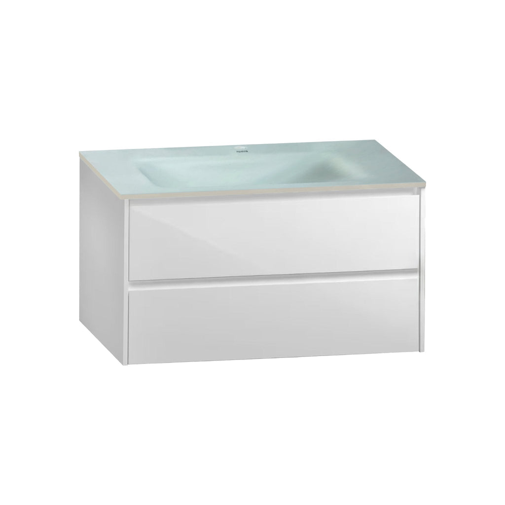 Thermoformed Sintered Stone Top with Elegant Floating Bathroom Vanity - VanityWhite（BS） NeoNova Decor