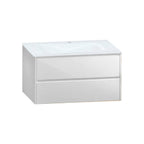 Thermoformed Sintered Stone Top with Elegant Floating Bathroom Vanity - VanityWhite（BS） NeoNova Decor