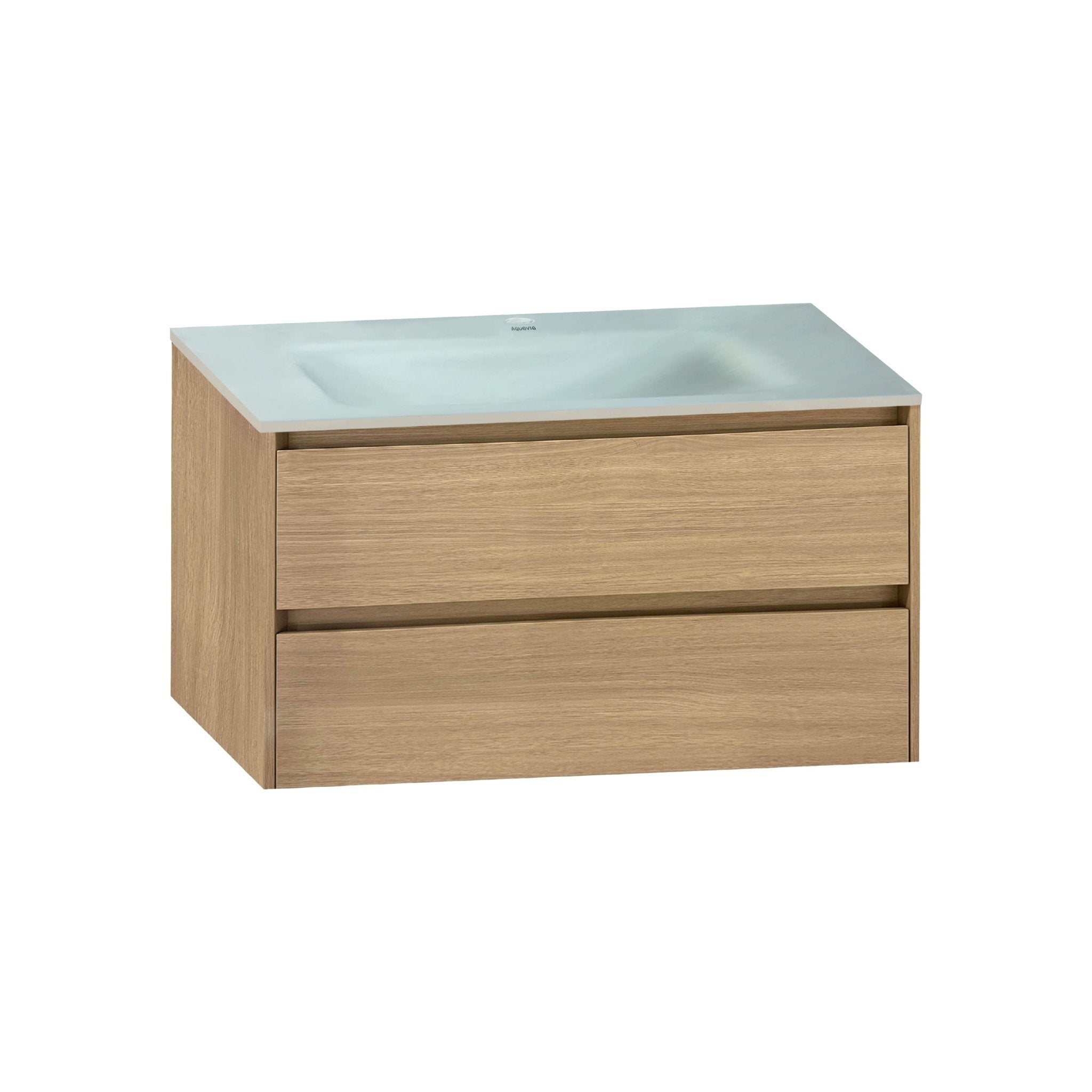 Thermoformed Sintered Stone Top with Elegant Floating Bathroom Vanity - VanityZMR NeoNova Decor