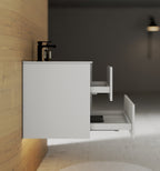 White Bathroom Vanity with Ceramic Sink – 24"/28" - Vanity28" NeoNova Decor