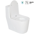 White Dual - Flush Siphonic One - Piece Soft Close Seat - toilet NeoNova Decor